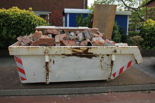 House clearance professionals working in a Blackwall property