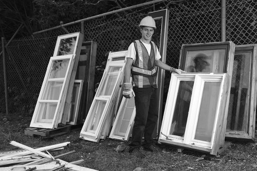 Professional team clearing furniture in Blackwall home