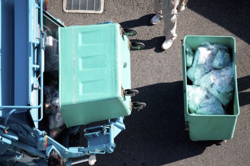 Image of crew performing garden clearance work in a Blackwall yard