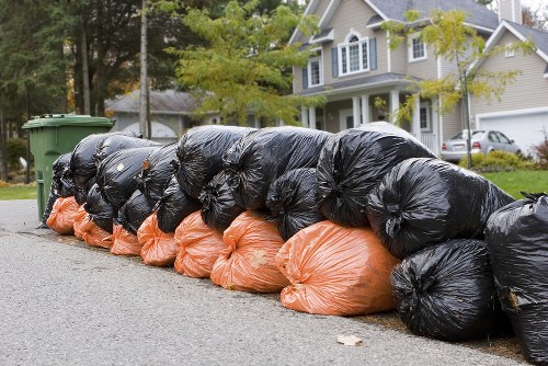 Eco-friendly disposal during garage clearance in Blackwall