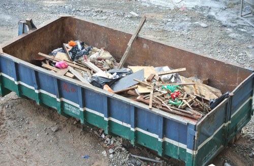 Garden clearance team at work in Blackwall